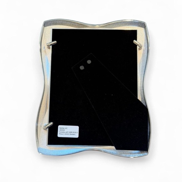 Nambe Polished Curved Metal Photo Frame - Silver - Picture 5 of 5